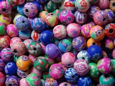 Pretty Polyclay Beads Multi Mix 8mm