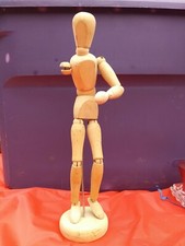 Wooden Movable Flexible Limbs Jointed Mannequin DRAWING  missing a arm 