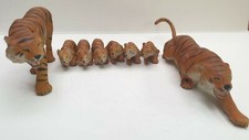 LINEOL Masse Lot of 8 Tigers Tiger Family nice condition pre-war items Germany