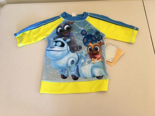 NWT Disney Store Puppy Dog Pals Boy Rash Guard & Swim Trunks Set UPF 50+4,7/8 - Picture 2 of 3