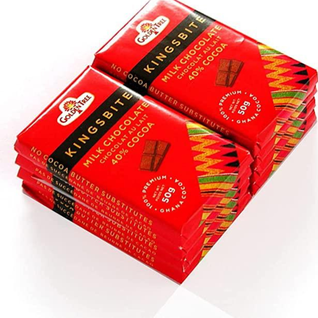 20 x 50g Golden Tree Milk Chocolate Kingsbite 40 Cocoa eBay