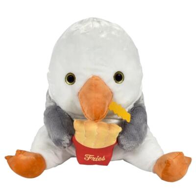 RI 26'' Big Belly Buddy Seagull with French Fries Plush