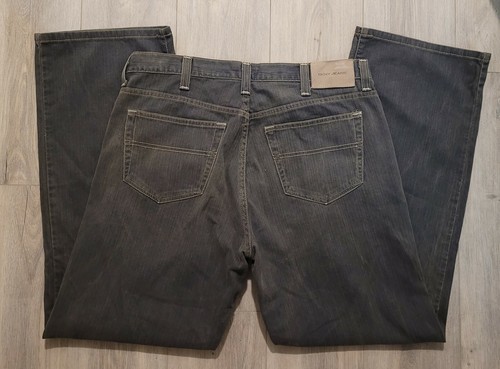 DKNY PREWASHED PREFADED REGULAR FIT SIZE 36 X 32 GRAY DENIM MENS JEANS - Picture 2 of 12