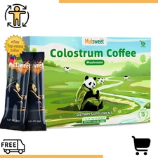 Colostrum with Mushroom Complex Blend Instant Coffee Powder Dietary Supplement