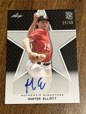 HUNTER ELLIOTT 2020 Leaf Perfect Game AUTOGRAPH #18/50 OLE MISS REBELS