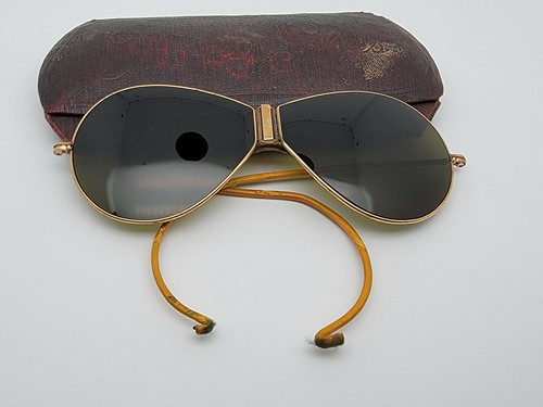 Outinglas S&B NY Vintage Folding Motorcycle Sunglasses w/ Case 1920s Harley  | eBay