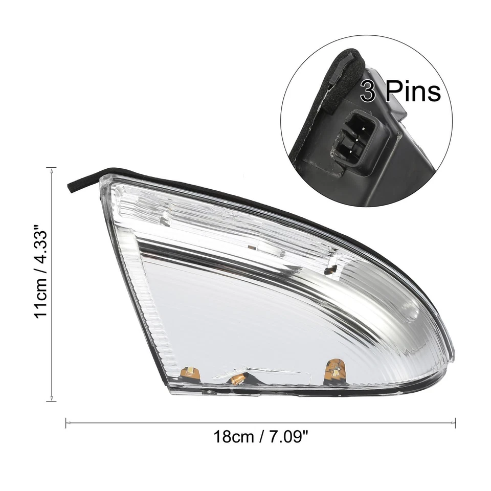 Lámpara de luz de señal de giro del espejo del conductor para Dodge para Ram 1500 09-14 2500 10-14 Foto 3 de 4