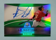 2010 Bowman Platinum JD J.D. Martinez Auto Green Refractor #BPA-JDM Card /199