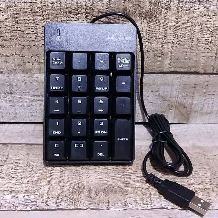 JELLY COMB USB Numeric Keypad PC and Laptops Quiet Soft Touch Plug & Play Open - Image 2 of 4