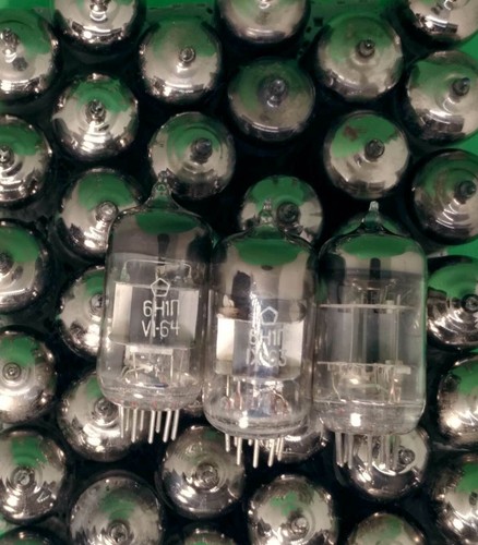 100 pcs. X 6N1P=6Н1П a-g 6BQ7A (ECC85) ~ ECC88 ~ 6DJ8 ~ 6922 ~ E88CC USSR TUBES