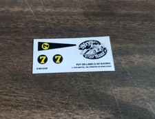 Hot Wheels Strip Teaser Redline DIE CUT Reproduction Stickers