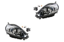 Scheinwerfer Set Halogen passend für Fiat Punto 199 10/09- H4 + Nebel+Leuchtmi.
