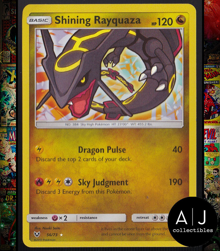 Shining Rayquaza Gold Holo Wotc Style Pokemon Art Card -  Israel