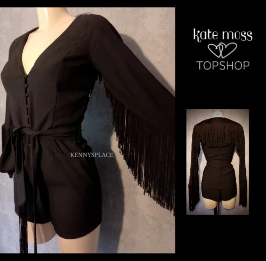 kate moss for topshop fringe maxi dress