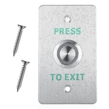 Stainless Steel Exit Button IP68 NO/NC COM LED Door Push Switch Press-12
