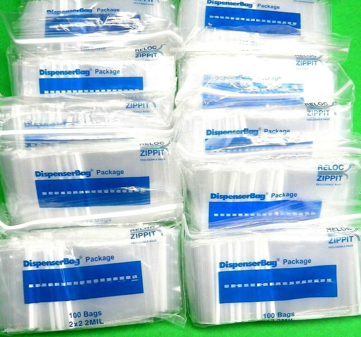 10000 Zip Bags 2 x 2 Clear Reclosable Slide Seal Lock 2MIL 10,000 2x2 Baggies