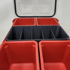 Fits Milwaukee Packout Deep Storage Tray with 5 Sections Black 1 Organizer