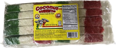 Dulces Tipicos Mexicano Bandera de Coco Mexican Coconut Candy 10 pieces