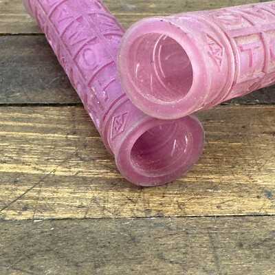 Poignées VTT Vintage ATI Tomac X-Ray - Rose/Violet - Années 90