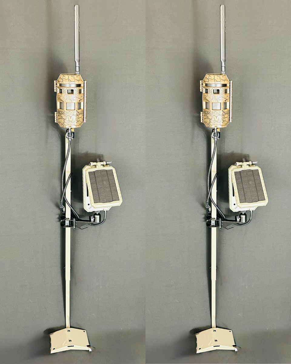 Muddy Trifecta 180 Cell Camera Packages with Pole Lithium Battery Solar  Panel