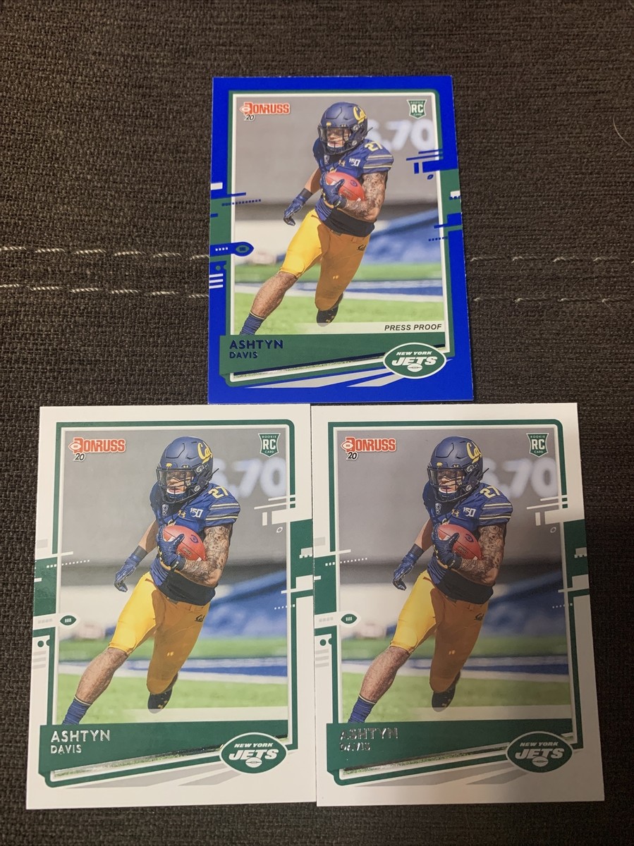 Ashtyn Davis Donruss Rookie Blue Press NY Jets