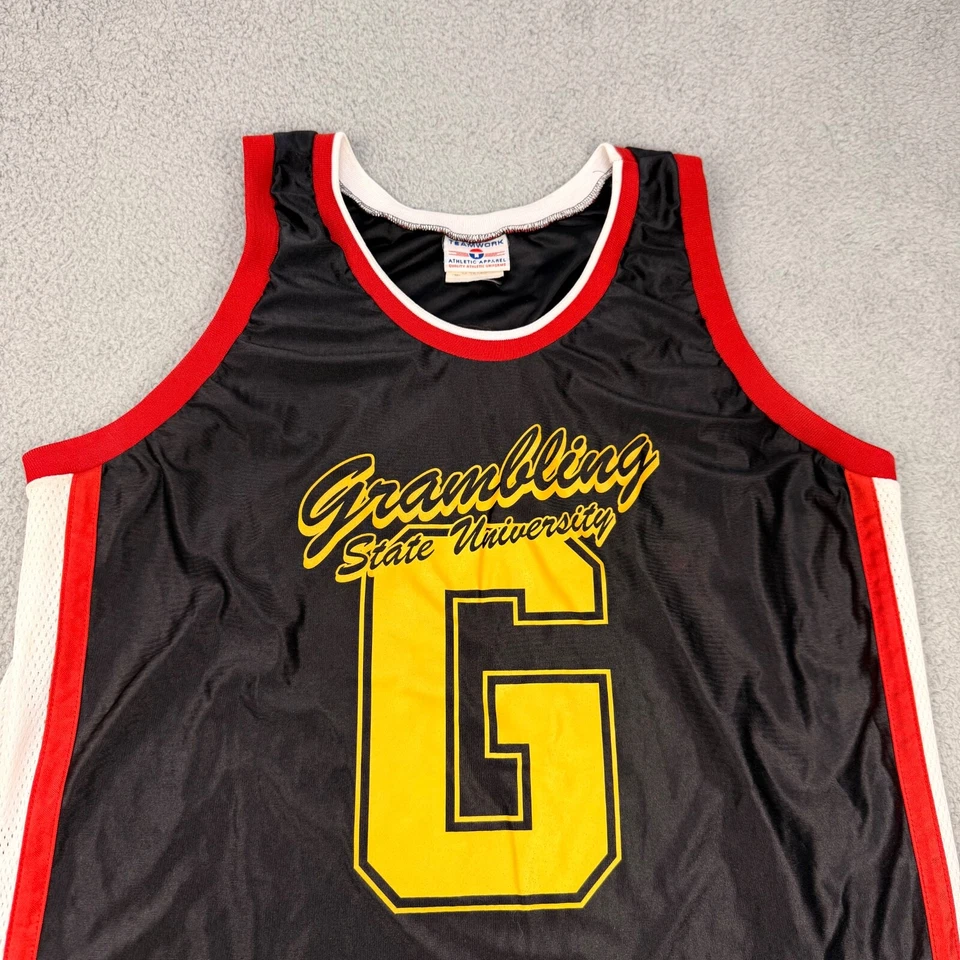 VINTAGE Grambling State University Jersey Adult Extra Large Black Basketball USA - Image 4 of 4