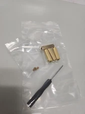 Metal Aglets Shoelace Tips, Gold - A6