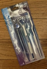 Luminant Oral Care Kit (4) pieces - Soft - New Dental Pick Brush Scraper Mirror