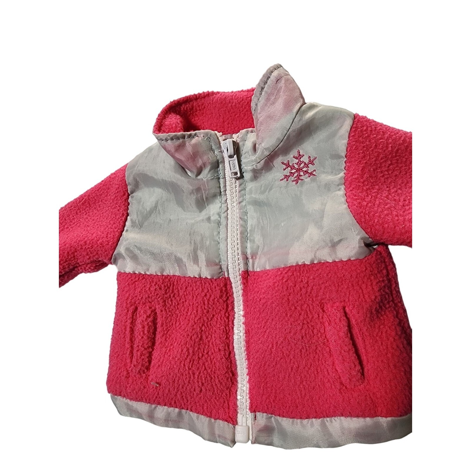 2010 Sophia's Fleece & Nylon Jacket for 18 Inch Dolls Snowflake Pink/Gray Clothi