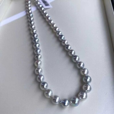 Too shinning Certificate Aurora Madama 8-9MM Japanese akoya pearl necklace