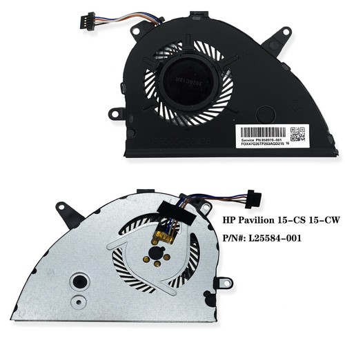 New HP Pavilion 15-CS 15-CW Series CPU Cooling Fan L25584-001 NS85B00-17K24 - Photo 2/8