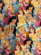 Disney Princess Fabric Cinderella Belle Jasmine 5 YARDS - All One Piece.
