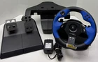 Logitech Driving Force Feedback Steering Wheel PS2 PS3 PC w/ Pedals & Mount