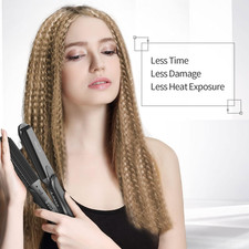 Hair Crimper, Professional Crimping Iron and Straighter with Heat Resist