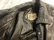 berman vintage leather jacket era 1980's