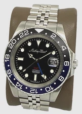 Mathey-Tissot GMT Automatic Black Dial Batman Bezel Men's Watch H903ATNB