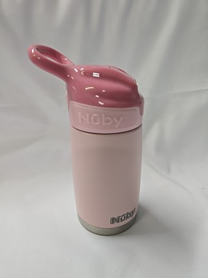 Nuby Thirsty Kids No Spill Flip-It Reflex Stainless Steel Travel Cup