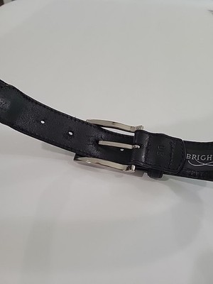 Brighton Pewter Silver Metal Plaque Black Leather Belt size M/L il_1080xN.6915520108_jkcy.jpg main image 4