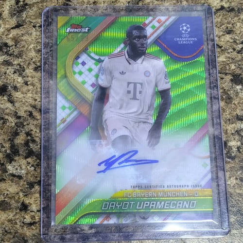 2025 Dayot Upamecano/99 AUTO TOPPS FINEST UEFA CHAMPIONS LEAGUE WAVE AUTOGRAPHS