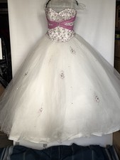 Mori lee By Madeline Gardner Floral Embroidery beaded dress/jacket size  10 