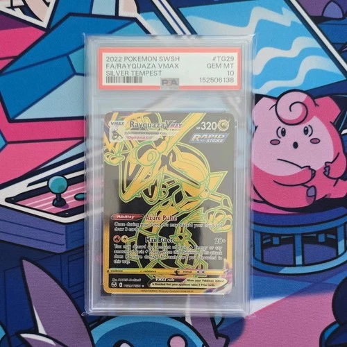 PSA 10 Pokemon TCG Rayquaza VMAX Silver Tempest TG29/TG30 Gem MT