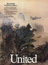 1985 United Airlines: Your Friend Faraway Places Vintage Print Ad