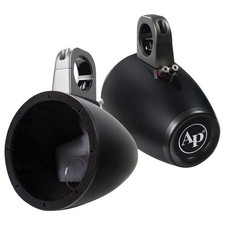 AudioPipeMAP Marine 8-Inch Wakeboard Tower Speaker Enclosures – Black (Pair)