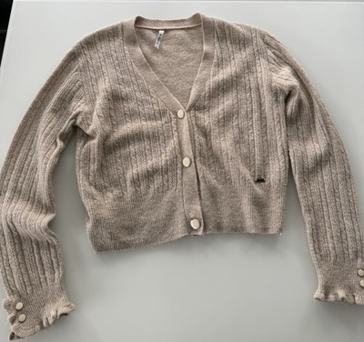PEPE Jeans  Strickjacke  Cardigan  Sommer   beige Gr M 38