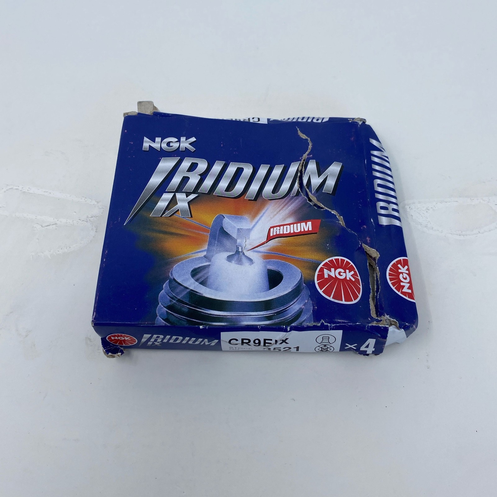 NGK Iridium IX CR9EIX 3521 4-Pack Spark Plugs, 10mm Thread