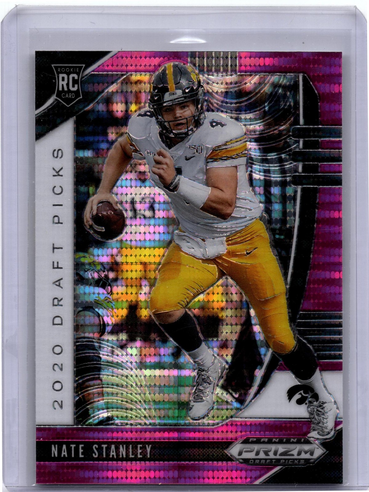 Nate Stanley Panini Prizm Draft Picks #144 Pink Pulsar