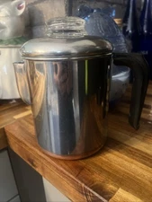 Revere Ware Coffee Pot 4 Cup Pre 1968 complete