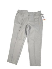 Mondetta Pintuck Straight Leg Pant XXL Beige Recycled Fabric Elastic Waist NWT