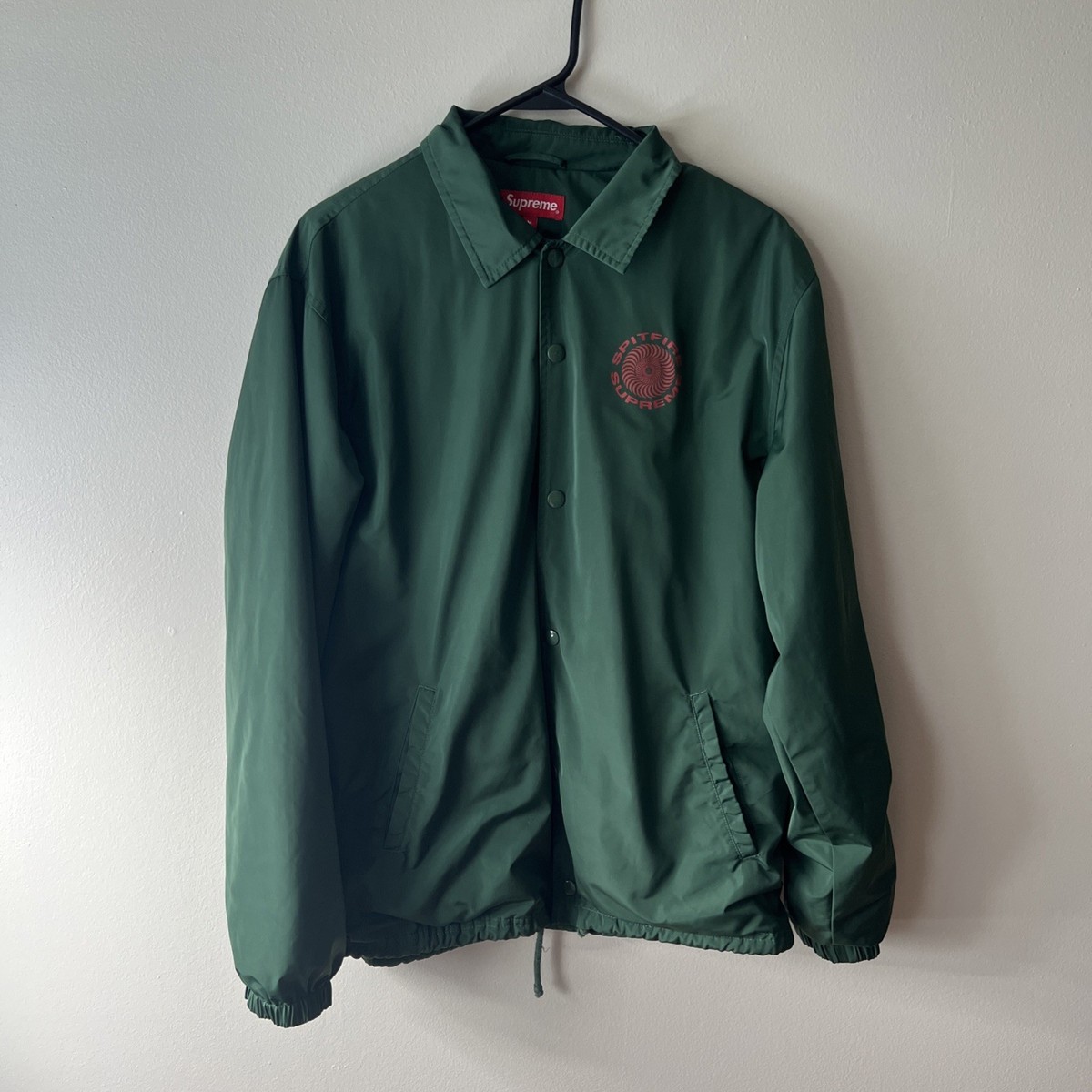 SUPREME x Spitfire Wheels Windbreaker Coaches Jacket Green Size M