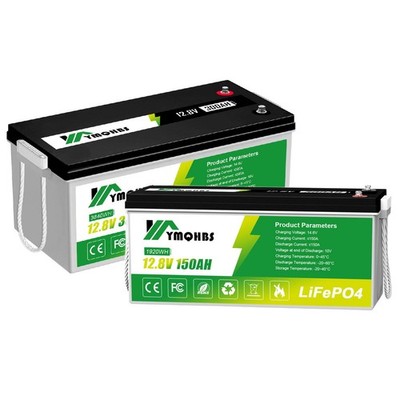 12V 150AH 300AH LiFePO4 Batterie BMS Lithium Akku Solar für Wohnmobile Camping